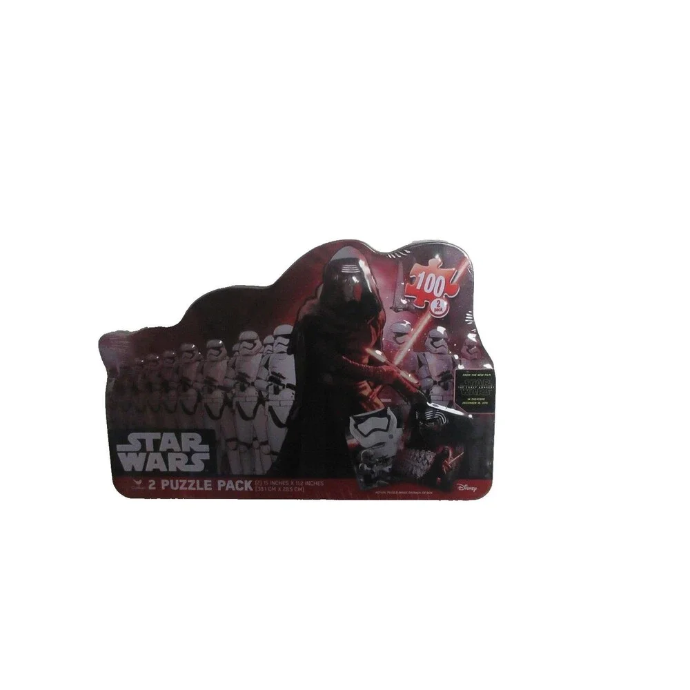 Star Wars The Force Awakens 100 Piece 2 Puzzle Pack Disney Cardinal Kylo Ren New